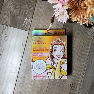 NWT Disney Princess Rosy Bright Printed Face Mask 5 Pack